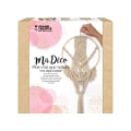 Miniatyrbillede 2 af 3: Macramé kit - Elfenben - Bambus cirkel ophæng - 26 x 70 cm - Bohemian dekoration - DIY