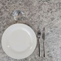 Miniatyrbillede 4 af 4: Bord 70 x 70 cm - Rome nabu marmor model Grå