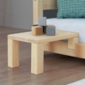 Miniatyrbillede 1 af 4: Naturlig træ sengebord til at fastgøre på sengen - 23 x 32 x 41 cm Beige
