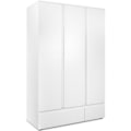 Pikkukuva 1 / 6: IMAGE 60B kaappi - Matta valkoinen sisustus - 3 ovea + 2 laatikkoa - L121,6 x K191 x S55 cm Vit