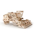 Miniatyrbillede 1 af 4: Model / Motoriseret mekanisk 3D-puslespil 100% TRÆ - UGEARS - Mejetærsker Beige
