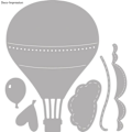 Miniatyrbillede 3 af 4: Klippeskabelonsæt: Ballon, 1,4x2cm-6x8,6cm, tab.-LS 6stk.