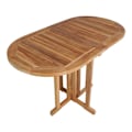 Miniatyrbillede 3 af 5: Huelva Havebord/balkonbord, sammenklappeligt i teak. kastanj