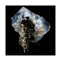 Miniatyrbillede 4 af 4: Sten og mineraler. Fluorit + Kvarts. 2034,0 ct. Taolin Mine, Linxiang, Hunan, Kina.