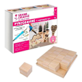 Miniatyrbillede 2 af 3: Coffret til pyrogravur + 16 træklodser 6 cm