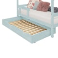 Miniatyrbillede 1 af 4: Sengeskuffe 120 x 200 med BUDDY boxspring - lyseblå Blå