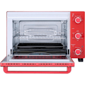 Miniatyrbild 4 av 6: CONTINENTAL EDISON CEMF35R - Elektrisk miniugn 35L röd - 1500W - Rotisserie, Naturlig konvektion