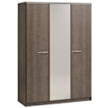 Miniatyrbillede 4 af 6: PARISOT Komplet voksen soveværelse - Moderne - Sølv valnød indretning - L 140 x L 190 cm - YSA Silver valnöt dekor