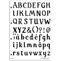 Miniatyrbillede 1 af 2: MAHÉ Lettercake bogstaver stencil 21x30 cm Transparent