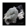 Miniatyrbillede 2 af 5: Sten og mineraler. Prase Quartz + Galena + Hæmatit. 931,0 ct. Jiangxi-provinsen, Kina.