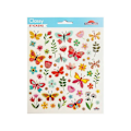 Miniatyrbillede 2 af 2: Autostickers - Foråret - Sommerfugle og blomster - Guld og glimmer Flerfärgad