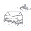 Miniatyrbillede 3 af 4: Lit cabane enfant TERY 120 x 180 Grå Grå