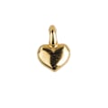 Miniatyrbillede 2 af 4: Mini-pendantiver i metal Hjerte, guld, 7x5mm, sct.-LS 6 stk.
