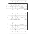 Miniatyrbillede 4 af 5: JUNONA Komplet køkken 240cm - 7 elementer - Bordplade medfølger - Blank hvid Vit, Blankvit, Golden Craftsman Oak