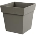 Miniatyrbillede 1 af 2: EDA Tuscan Square Flower Pot - 39 x 39 x H 39 cm - 38 L - Taupe Mol