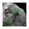 Miniatyrbillede 3 af 5: Sten og mineraler. Præhnit, Calcit, Kvarts. 1369,5 ct. Goboboseb Mts, Brandberg, Namibia. Grön