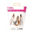 Miniatyrbillede 1 af 3: Latexform til afstøbninger - Krybbe - 2,5 til 6,5 cm - 8 stk - KREATIVE FRØ Flerfärgad