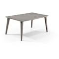 Miniatyrbillede 1 af 5: Havebord - rektangulært 160cm - cappuccino - i harpiks - 6 personer - Lima -Allibert fra KETER