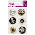 Pikkukuva 2 / 2: 3D Joulustickerit beige, svart, guld