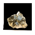 Pikkukuva 2 / 5: Kivet ja mineraalit. Akvamariini + muskoviitti. 798,0 ct. Chumar Bakar, Skardu, Pakistan.