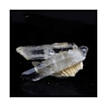 Pikkukuva 2 / 2: Kivet ja mineraalit. Biterminoitu kvartsi + bariitti. 52,0 ct. Lac Blanc, Alpes d'Huez, Bourg d'Oisans, Isère, Ranska.