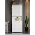 Miniatyrbillede 4 af 6: Dobbelt badeværelsesmøbel - 4 døre + 1 niche - B73 x D31 x H190 cm - Hvid - AMANDA