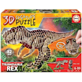 Miniatyrbillede 1 af 2: 3D T-Rex Puslespil - EDUCA - Dyr - Blandet - 82 brikker Flerfärgad