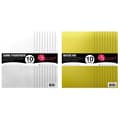 Pack Scrapbooking papper Guld och Transparent för embossing gyllene