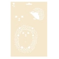 Miniatyrbillede 1 af 2: A4 stencil - pindsvin