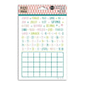 Pikkukuva 2 / 2: Sablonit - Toga - Kuukausisivut x2 - 15x20cm - Monivärinen - Tee itse Bullet Journal Flerfärgad