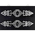 Pikkukuva 1 / 3: String Art box - Blackboard Koristeellinen lanka taidenuolet 30 x 22 cm Svart