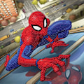 Pikkukuva 1 / 2: Crystal Art -timanttikortti - Spiderman - 18 x 18 cm Flerfärgad