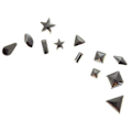 Miniatyrbillede 2 af 2: Sølvfarvede nitter 2,5 til 10mm Hotfix (420 stk.)