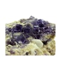 Miniatyrbillede 2 af 2: Sten og mineraler. Fluorit + Baryt + Kvarts. 1764,0 ct. La Cabaña, Berbes, Asturien, Spanien.