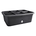 Miniatyrbillede 1 af 5: Elho Green Basics Jardin De Culture L blomsterkasse - Sort - L 76 x B 57 x H 27 cm - dyrkning og høst udendørs - 100% genbrug Svart
