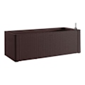 Miniatyrbillede 2 af 2: STEFANPLAST Natural Delux rektangulær blomsterkasse - 100x43xH33cm - 90 + 6,5L i reserve - Moka Mocka