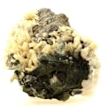 Miniatyrbillede 1 af 4: Sten og mineraler. Kvarts + Albit + Calcit. 1921,0 ct. Grandes Rousses, Isère, Frankrig..