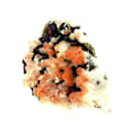 Miniatyrbillede 5 af 5: Sten og mineraler. Hæmatoid kvarts + kalkpyrit. 4045,0 ct. Huxu, Jiangxi, Kina.