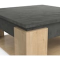 Pikkukuva 5 / 5: AUSTIN neliön sohvapöytä - Hamilton and Sidewalk -tammikoristelu - P 80 x S 80 x K 37,2 cm - DEMEYERE Mattsvart och ljust trä
