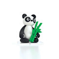 Miniatyrbillede 2 af 4: Coffret til modellering af overtøjspasta til børn - Tao Panda 6,5 cm