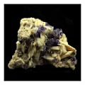 Miniatyrbillede 1 af 2: Sten og mineraler. Fluorit + Baryt + Kvarts. 693,0 øre. La Cabaña, Berbes, Asturien, Spanien.
