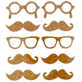 Pikkukuva 2 / 2: Tarrat liège Moustache 10 kpl Marron liège