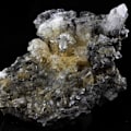 Miniatyrbillede 4 af 4: Sten og mineraler. Kvarts, Klorit. 873,5 øre. Lauzière-massivet, Savoie, Frankrig..