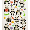 Pikkukuva 3 / 3: Tarrat - Panda - Kimallus - Epoksi Flerfärgad