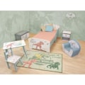 Pikkukuva 2 / 3: Yöpöytä laatikolla Dinosaurs - Jurassic Word - FUN HOUSE - K.36 X L.33 X S.30 cm vitt och grönt