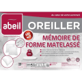 Miniatyrbild 3 av 4: ABEIL Set med 2 quiltade kuddar av memory foam - 60x60 cm - Vit Vit
