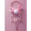 Miniatyrbild 4 av 4: Set med 6 rosa fjädrar med glittrig guldspets - NO NAME - 11x3,5 cm gyllene