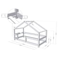 Miniatyrbillede 3 af 4: Lit cabane enfant LUCKY 90 x 200 grøn petroleum Grön