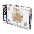 Miniatyrbillede 2 af 4: 3D træmodel - Dukkehus 54 cm Beige