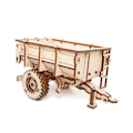 Miniatyrbillede 1 af 3: 3D træmodel - Traktortrailer 20 cm Beige
